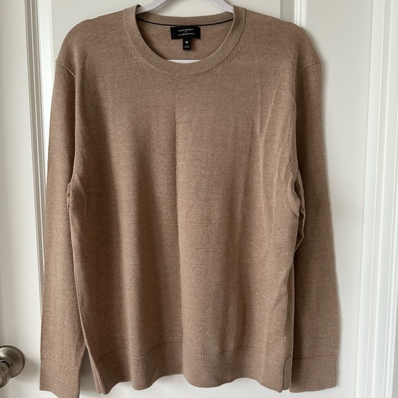 Banana Republic Factory Other - Banana Republic Factory Men's Merino Wool Crewneck Sweater in Light Brown-M